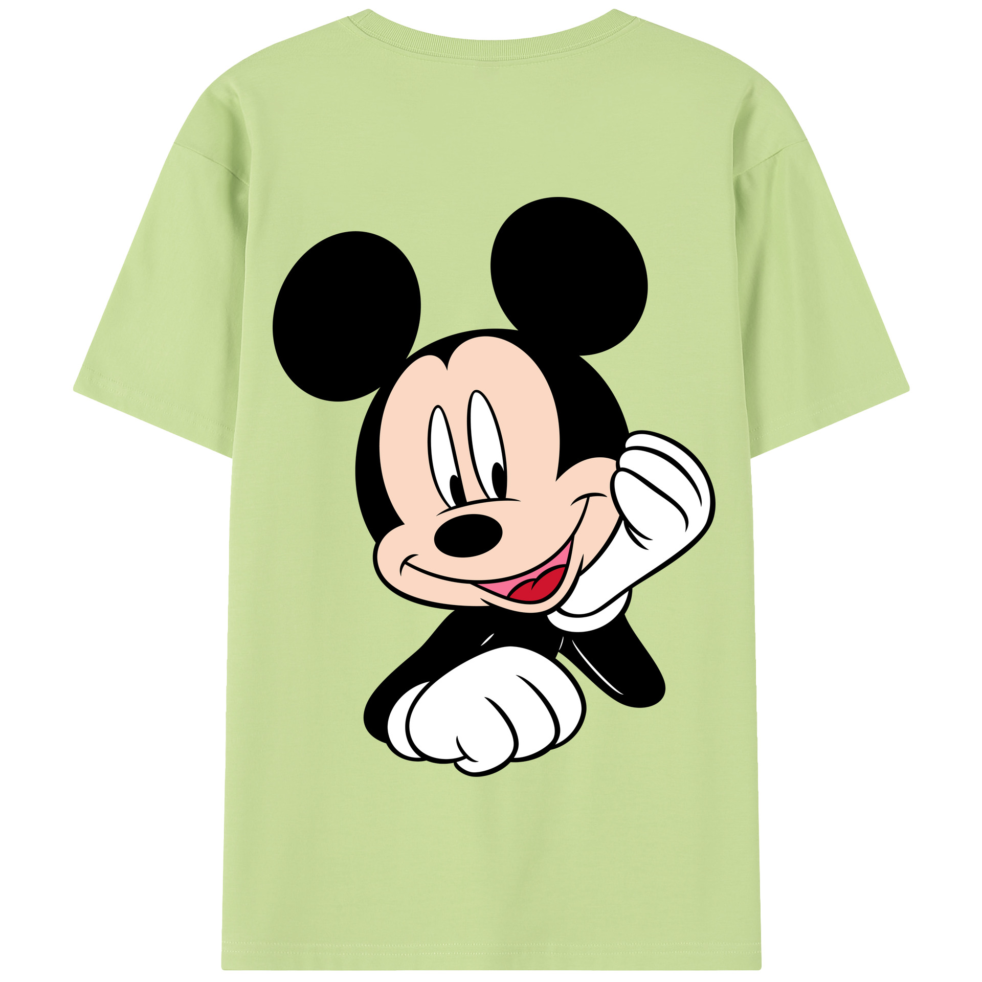 （画像用） ミッキーマウス Mickey Mouse 綿100％半袖Tシャツ（背面プリント）